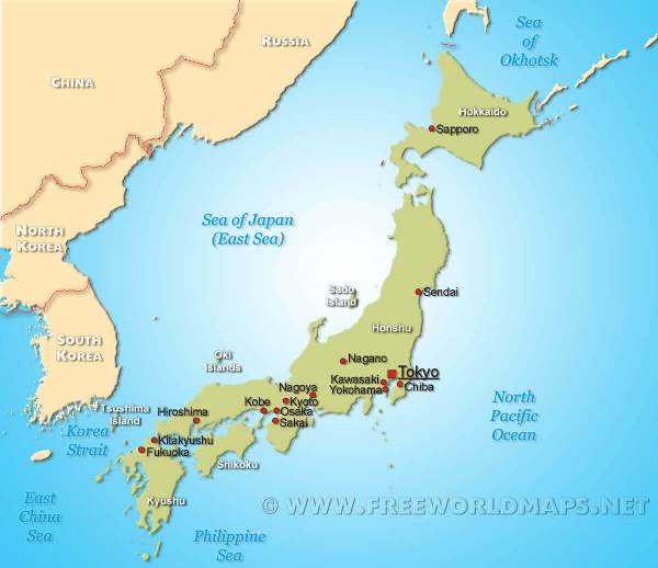 Japan Political map